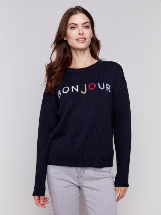 Bonjour Sweater - Navy product image