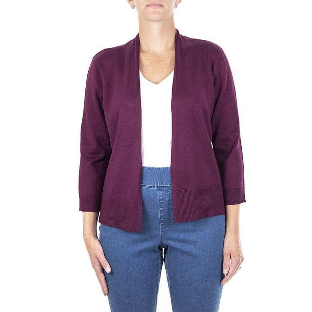 Womens Nina Leonard Classic Open-Front Bolero Cardigan Product Image