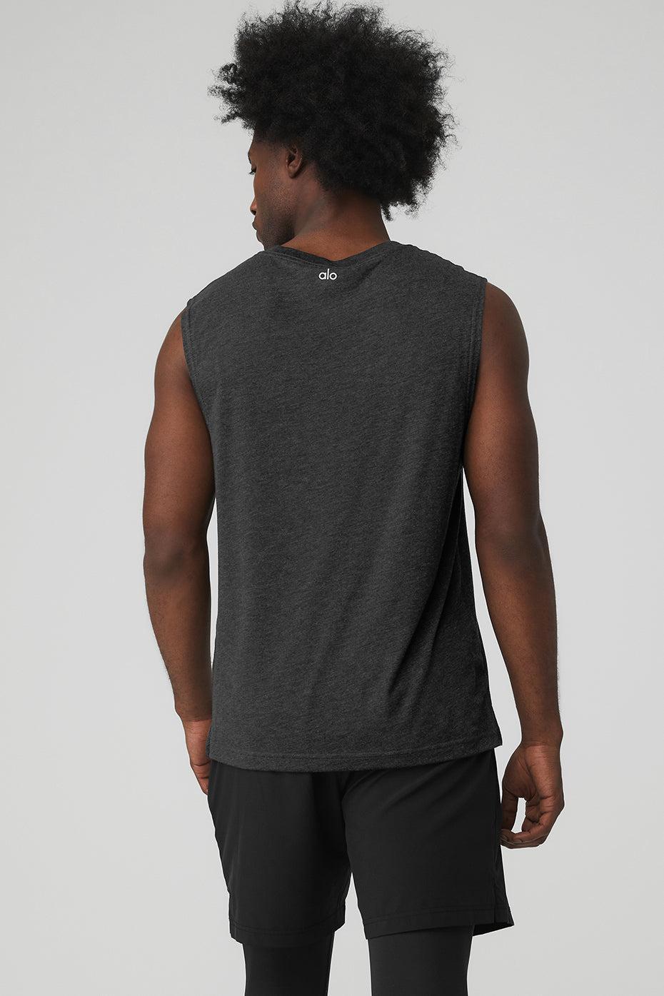 The Triumph Muscle Tank - Black Heather Product Image