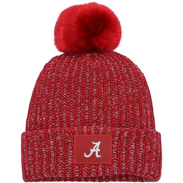 Womens Love Your Melon Crimson Alabama Crimson Tide Cuffed Knit Hat with Pom Product Image