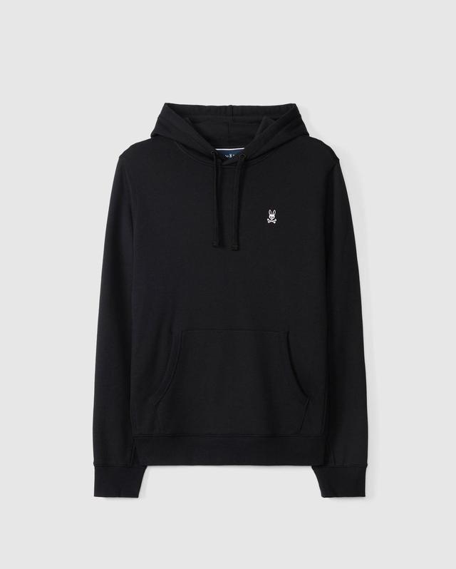 Psycho Bunny Men's Levy Fleece Hoodie 001 BLACK Product Image