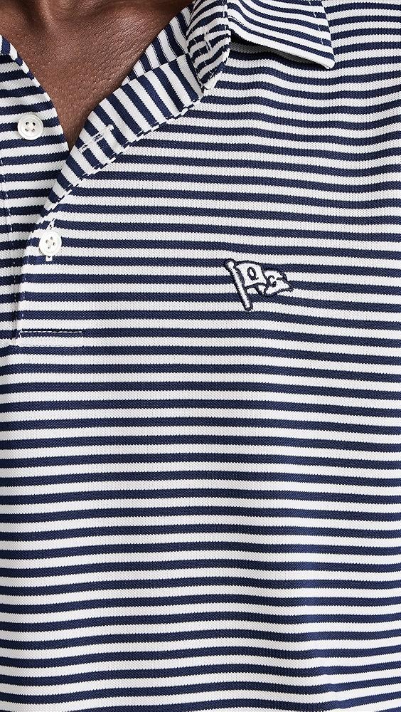 Quiet Golf Crest Striped Polo | Shopbop Product Image