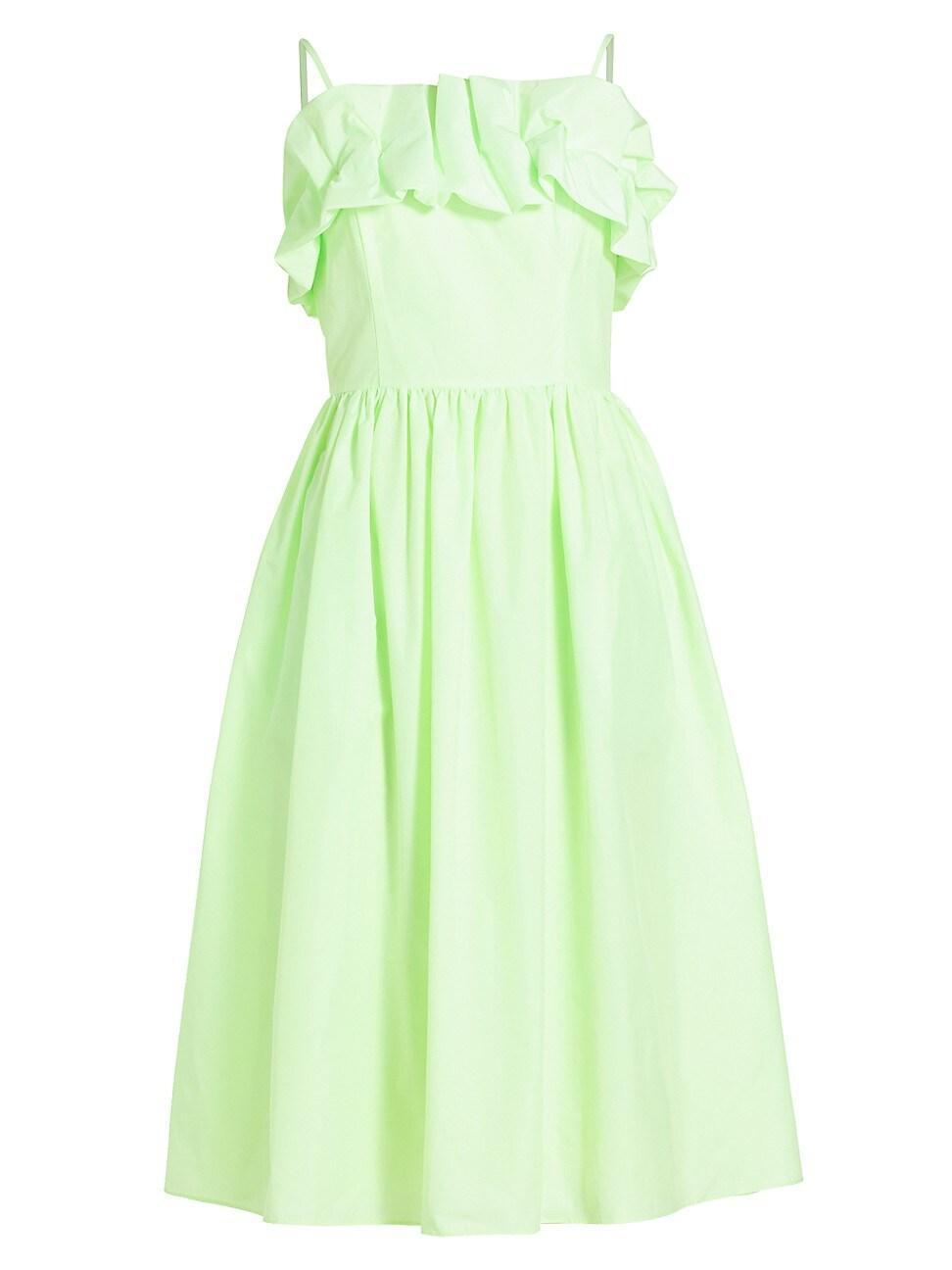 Womens Annemarie Ruffled Fit-&-Flare Midi-Dress Product Image