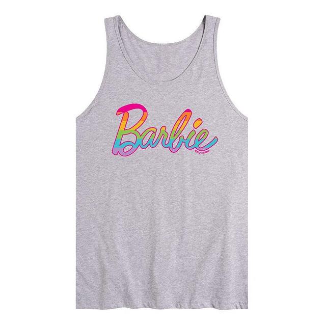 Mens Barbie Pride Rainbow Tank Top Med Grey Product Image