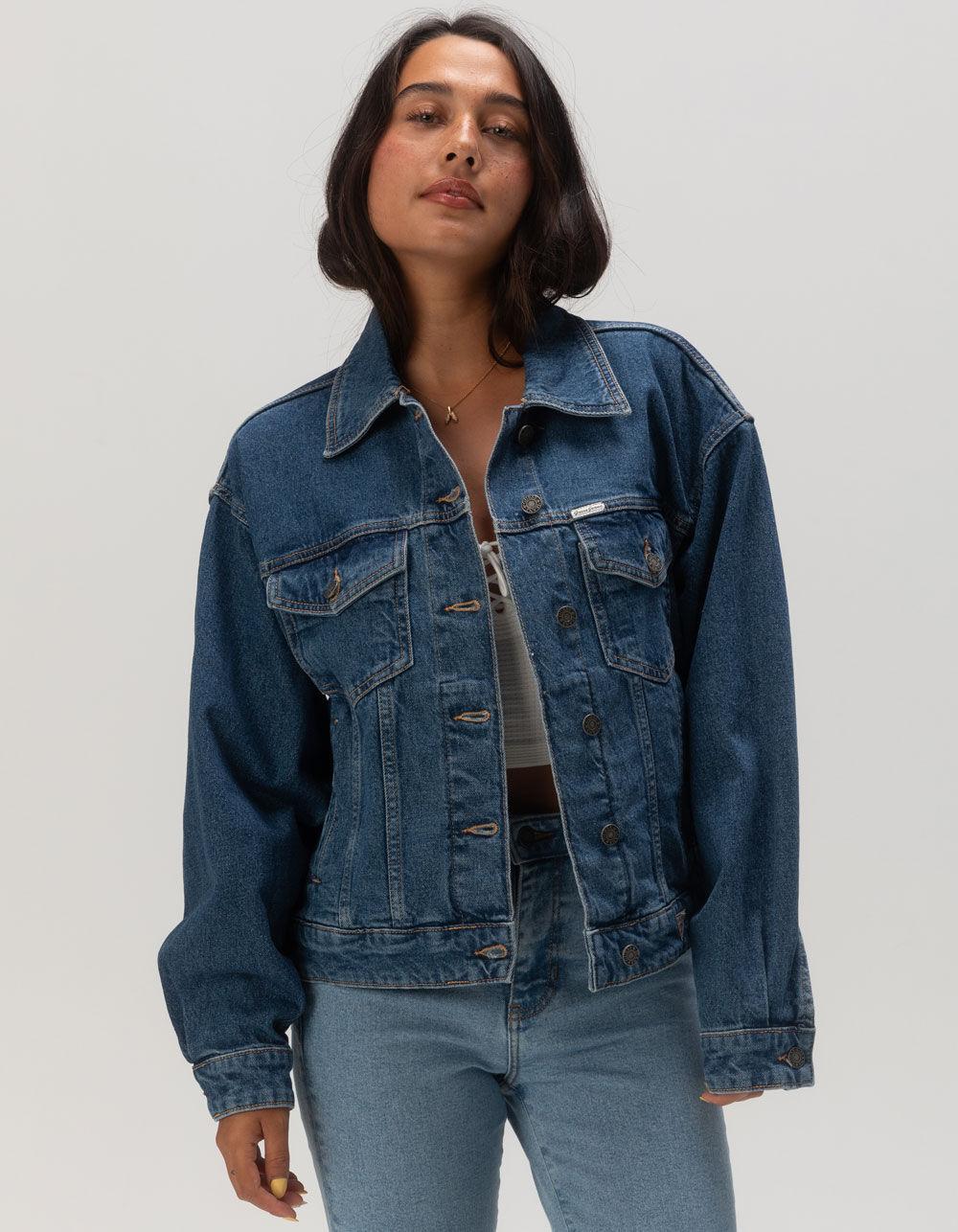 GUESS JEANS Womens Oversize Denim Jacket Product Image