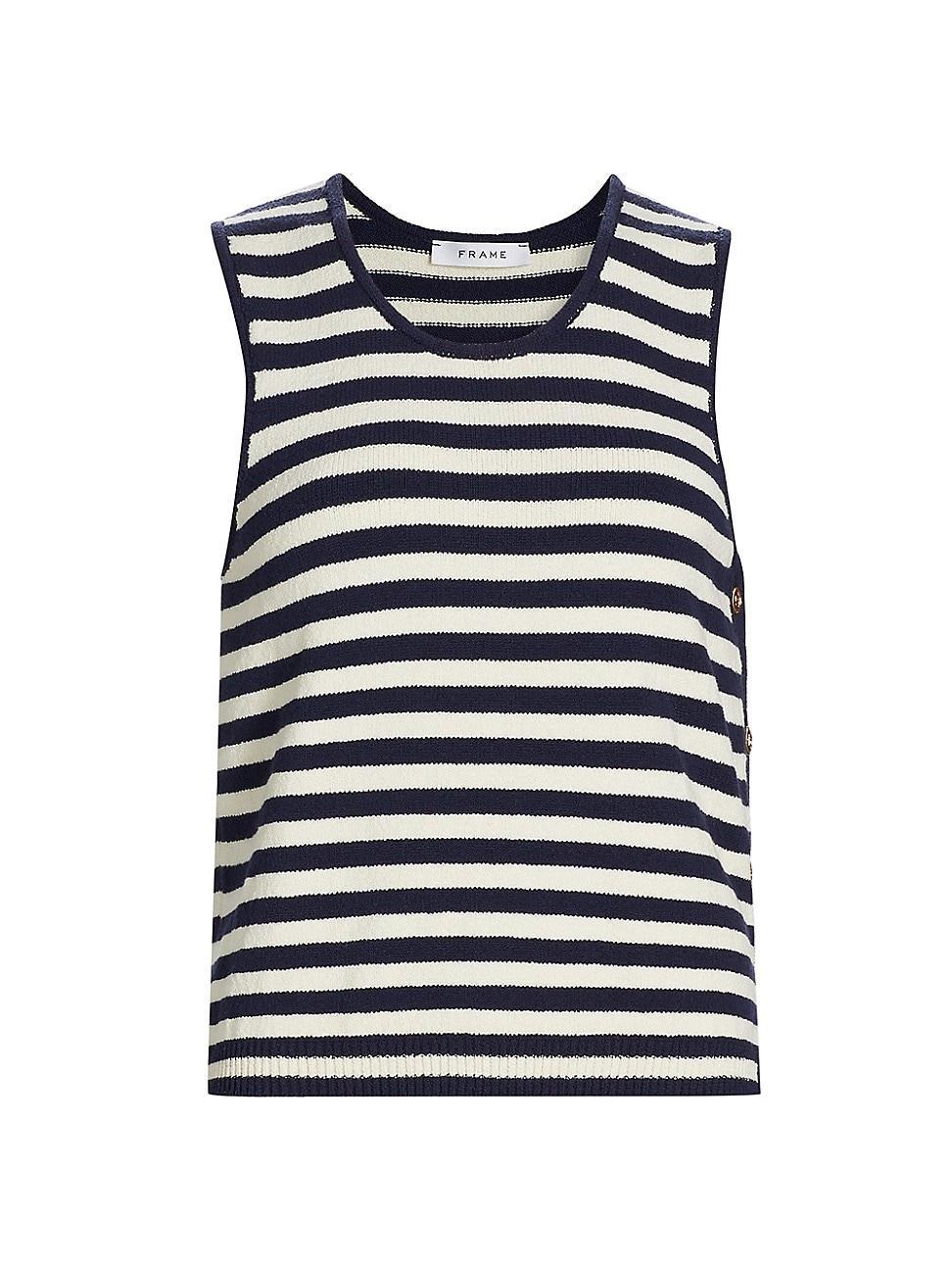 Womens Mariner Striped Sweater Tank Top product image