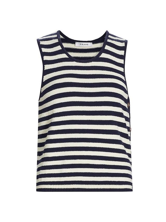 Womens Mariner Striped Sweater Tank Top Product Image