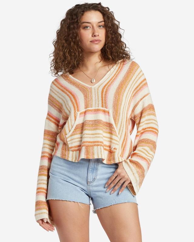 Baja Beach Hooded Sweater - Dried Mango Female Product Image