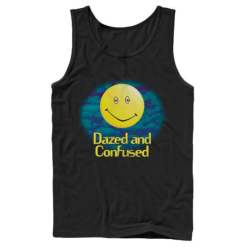 Mens Dazed and Confused Yellow Smiley Haze Logo Tank Top Product Image