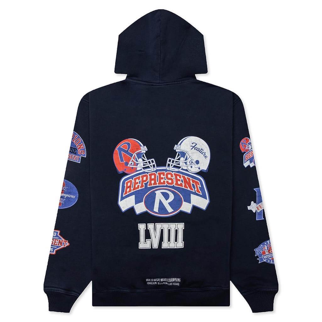 Feature x Represent Champions Hoodie - Midnight Navy Male Product Image