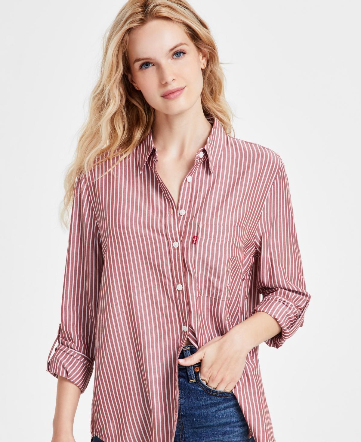 Levis Womens Darlene Collared Button-Front Shirt Product Image