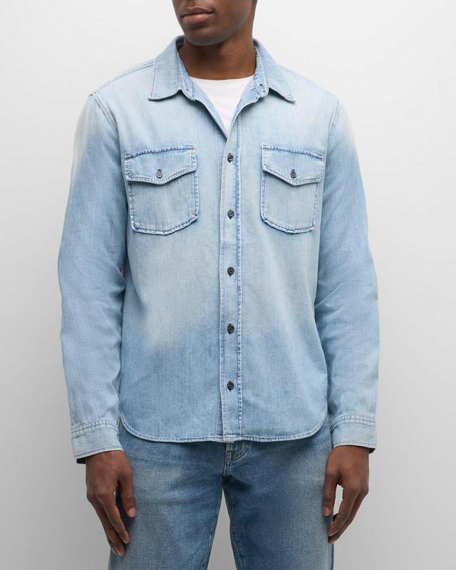 Mens Cairo Denim Utility Shirt Product Image