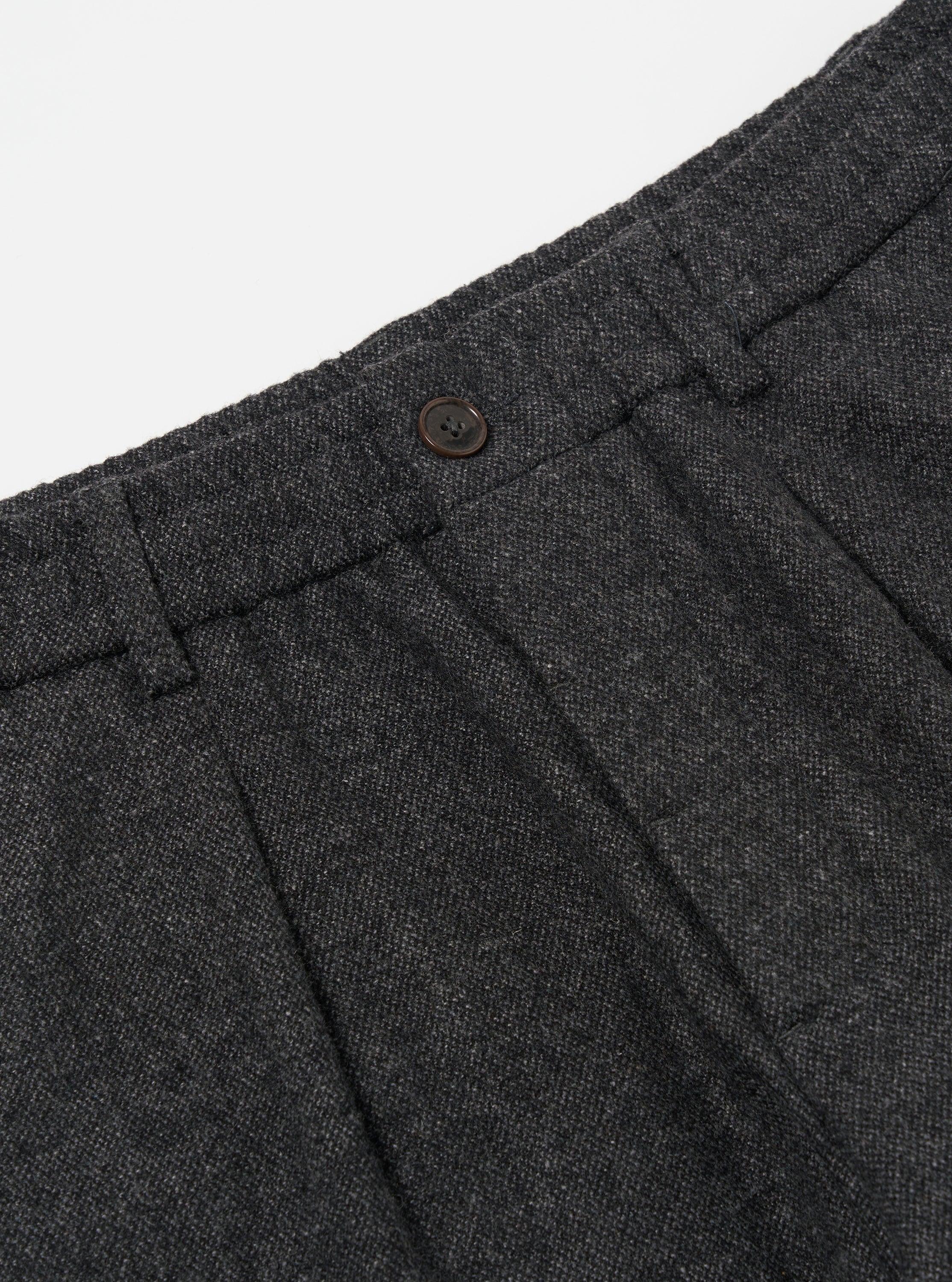 Universal Works Pleated Track Pant in Grey Anders Wool Upcycled Product Image