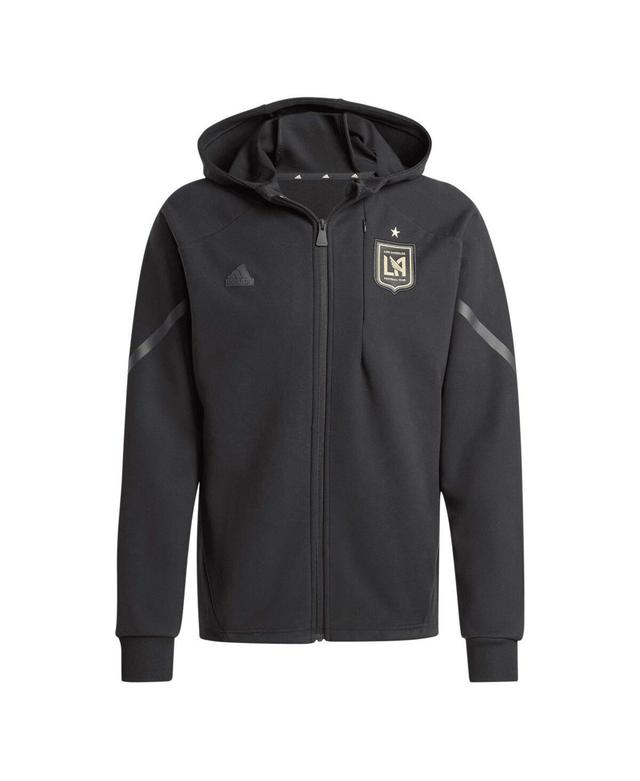 Mens adidas Black Lafc 2024 Anthem Travel Full-Zip Jacket Product Image