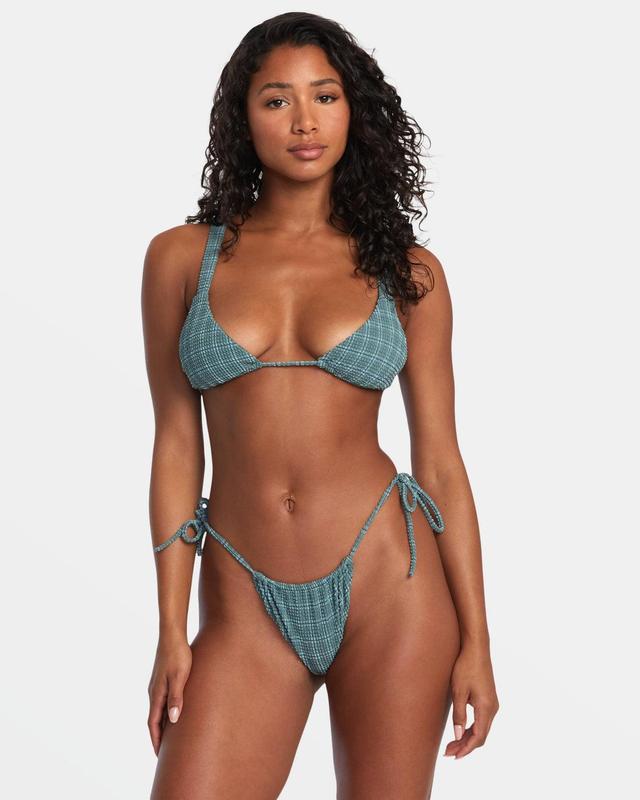 Prepped Wide Strap Triangle Bikini Top - Jade Product Image