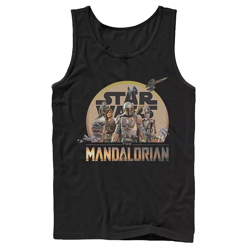 Mens Star Wars The Mandalorian Character Collage Tank Product Image