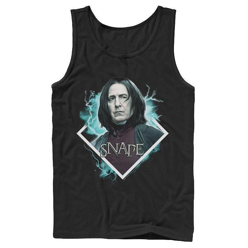 Mens Harry Potter Snape Blue Lightning Character Portrait Graphic Tank Top Product Image