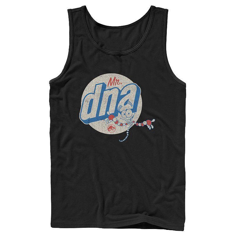 Mens Jurassic World Vintage Mr. DNA Logo Tank Top Product Image