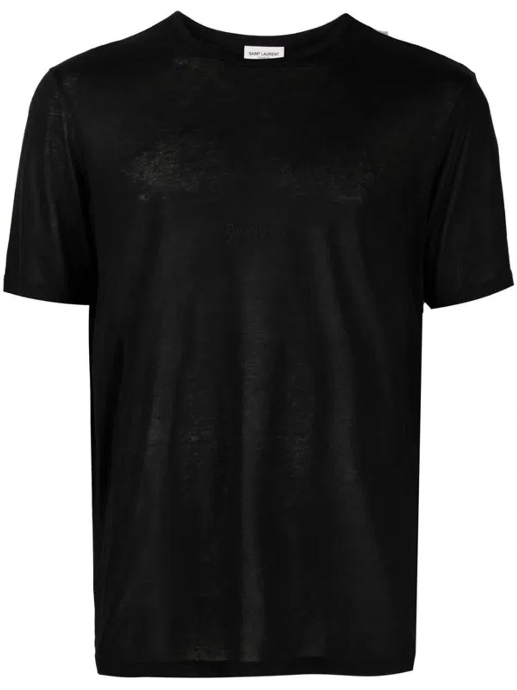 Cotton T-shirt In Black Product Image