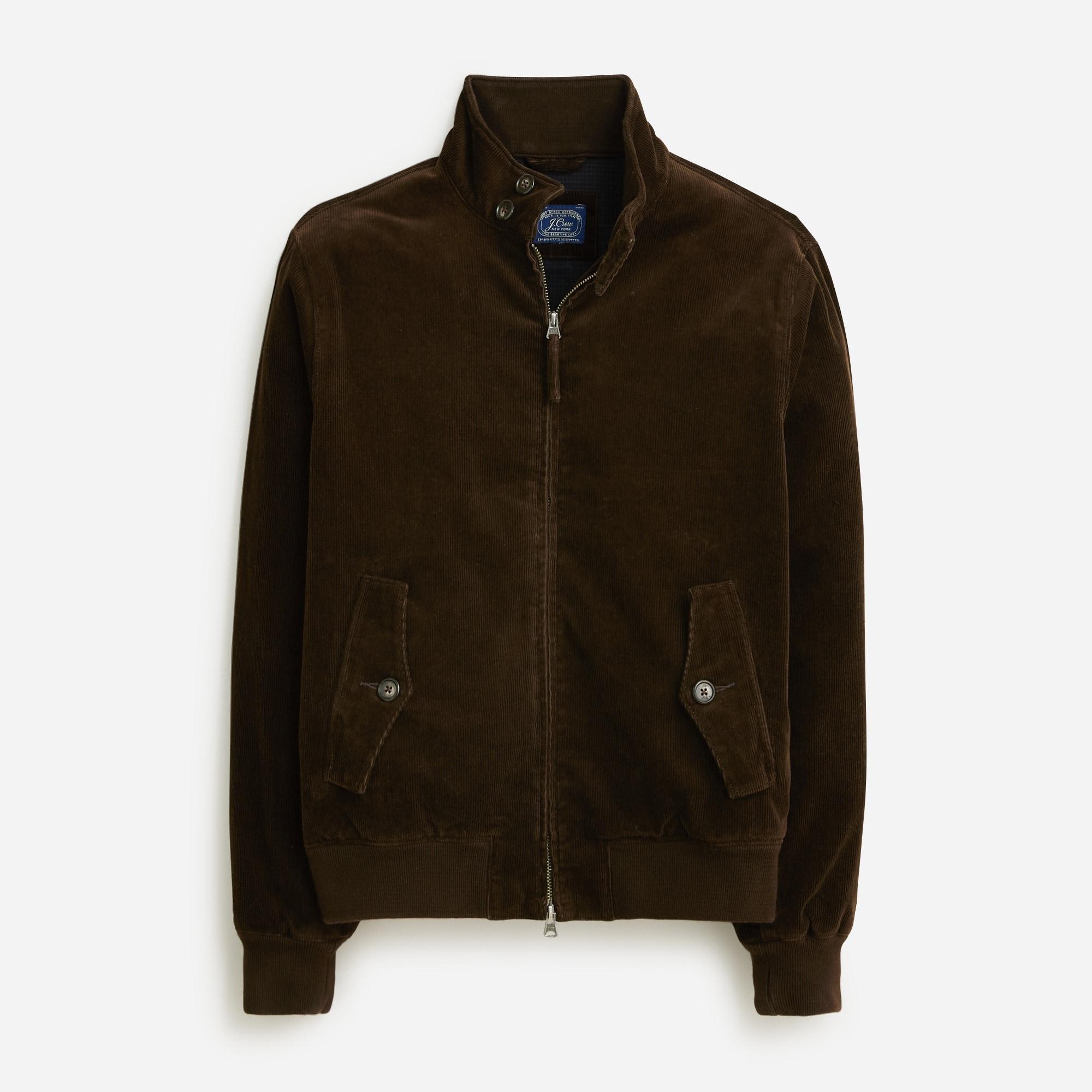 Harrington jacket in cotton corduroy Product Image