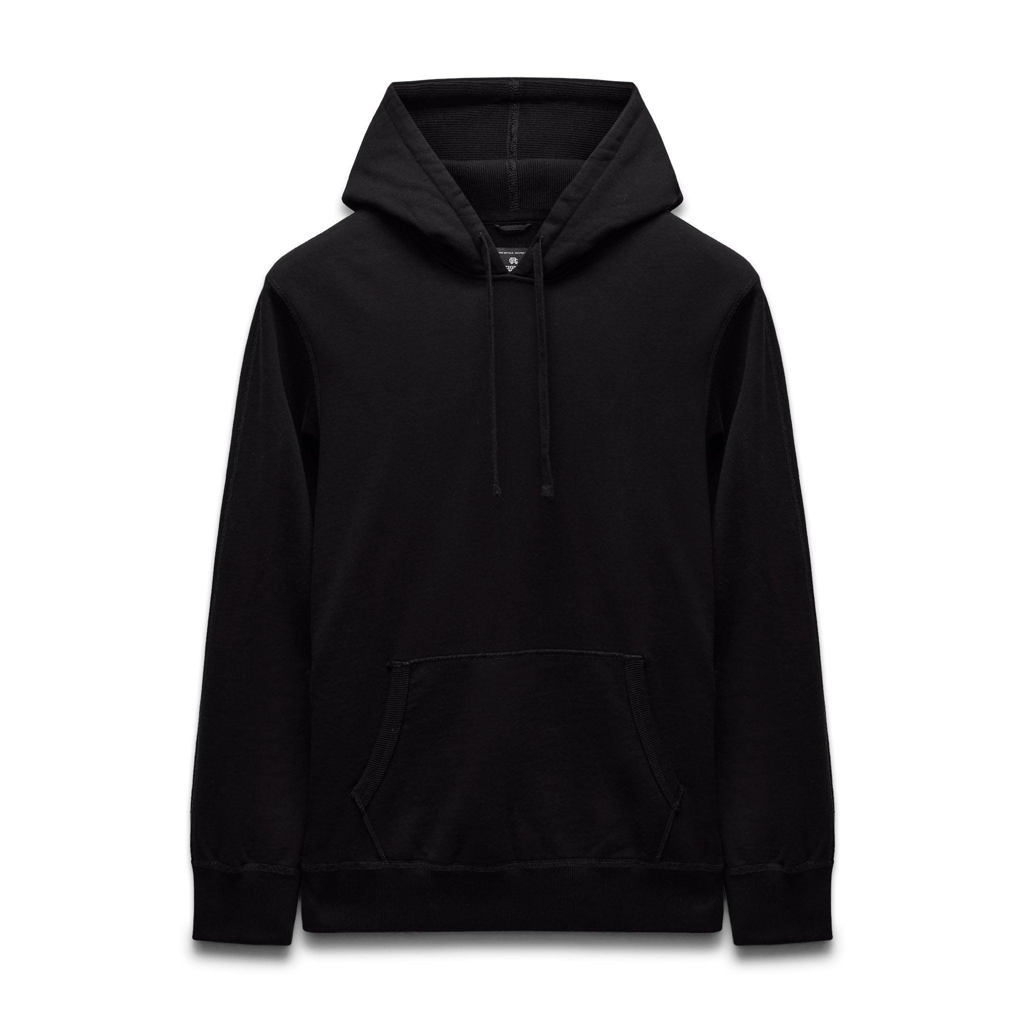 Kyoto Black Midweight Terry Slim Hoodie Male Product Image