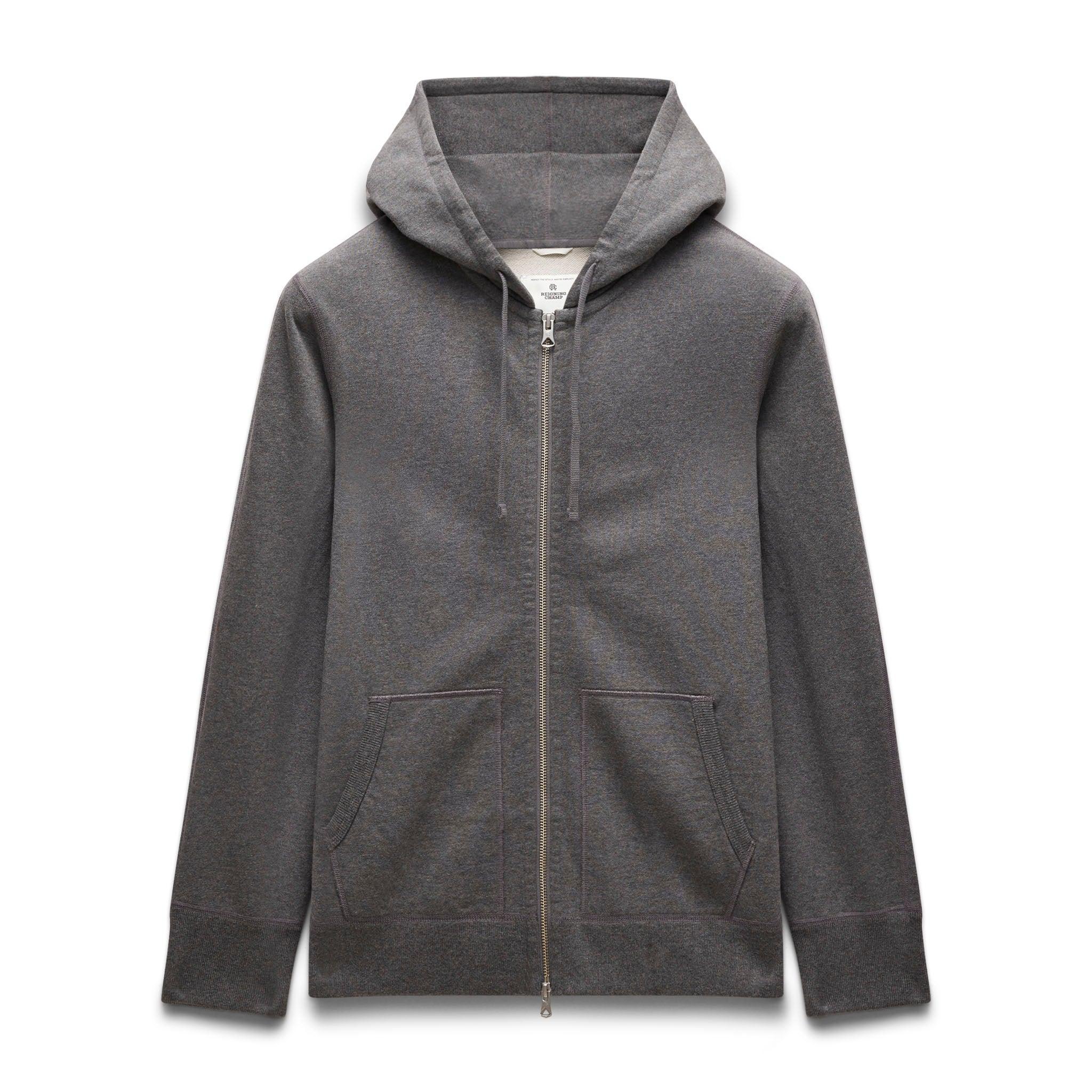 Midweight Terry Slim Zip Hoodie Male Product Image