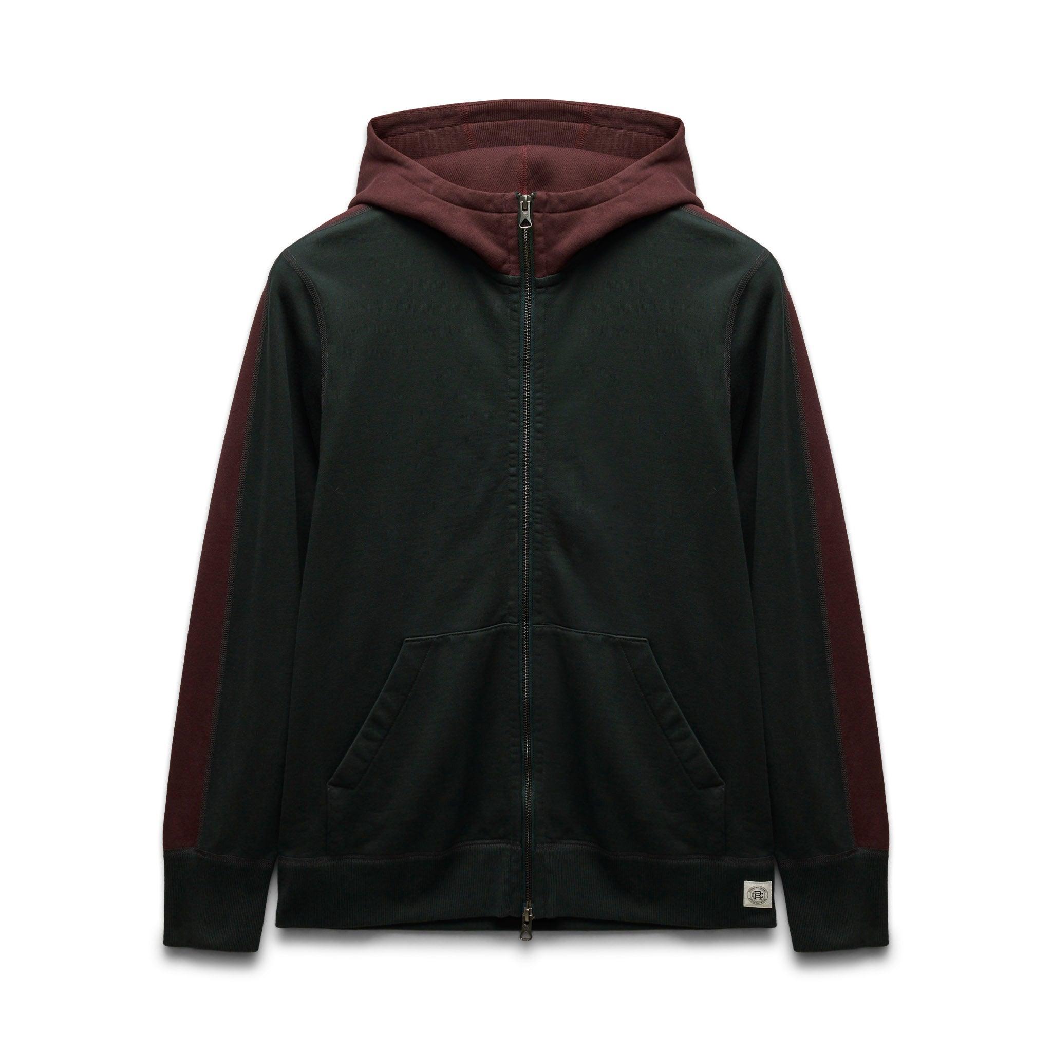 Midweight Terry Racer Zip Hoodie Male Product Image