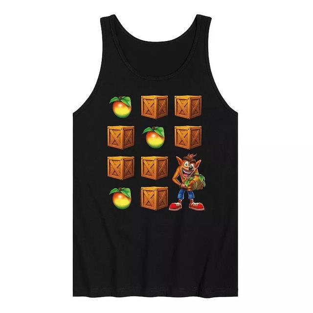 Mens Crash Bandicoot Crate Grid Tank Top Product Image