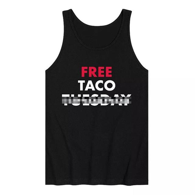 Mens Free Taco Graphic Tank Top Product Image