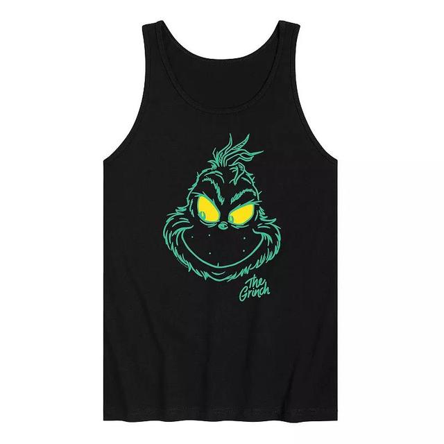 Mens Dr. Seuss The Grinch Grinch Face Graphic Tank Product Image