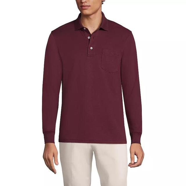 Mens Lands End Classic-Fit Super Soft Supima Pocket Polo Product Image