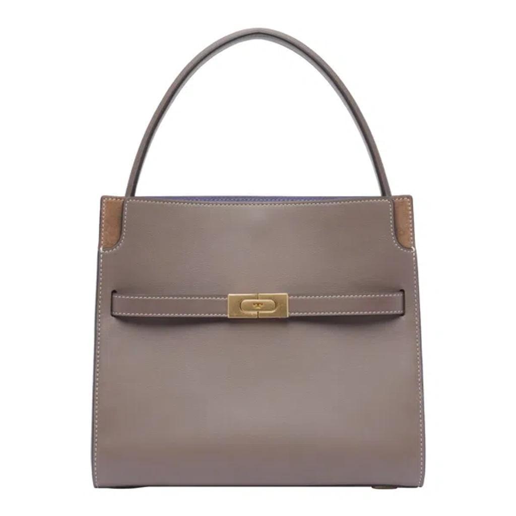 TORY BURCH Small Lee Radziwill Shoulder Bag In Beige Product Image