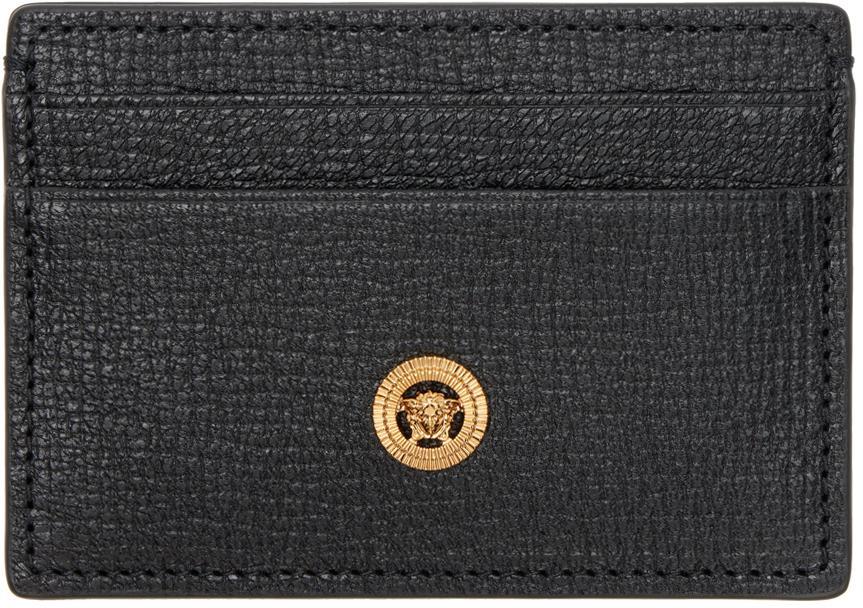 VERSACE Black Medusa Biggie Card Holder In 1b00v-black- Product Image