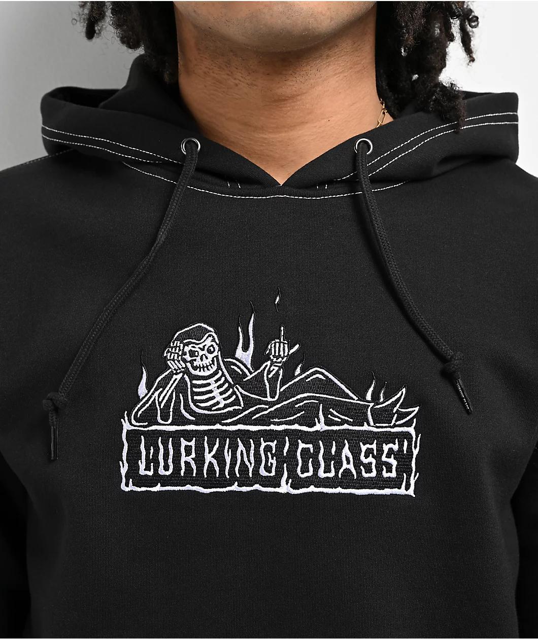 Lurking Class By Sketchy Tank Box Logo Black Hoodie Product Image