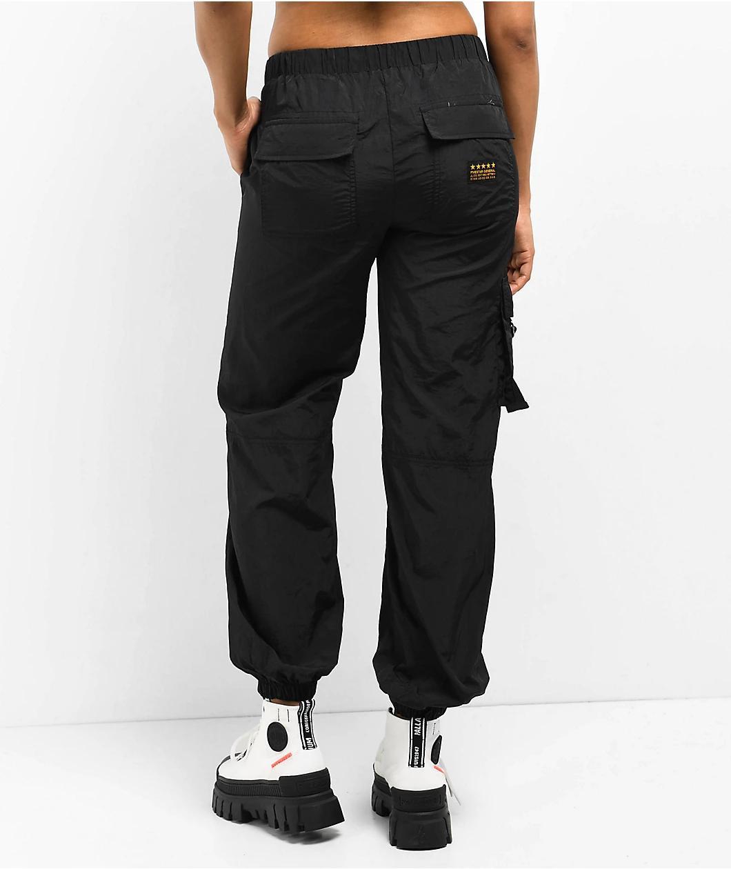 Fivestar General Balloon Low Rise Black Cargo Pant Product Image