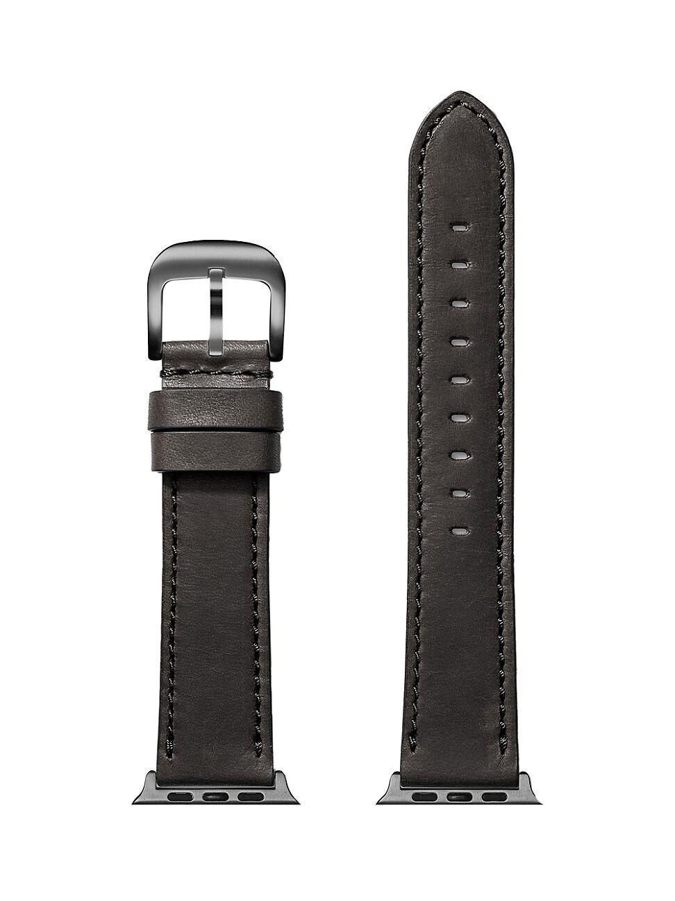 Mens Grizzly Leather Smart Watch Strap Product Image