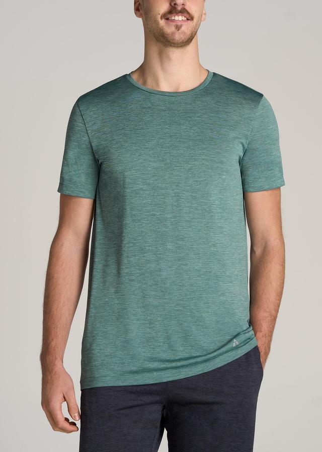 A.T. Performance MODERN-FIT Athletic Jersey Tall Tee in Green Mix Male Product Image