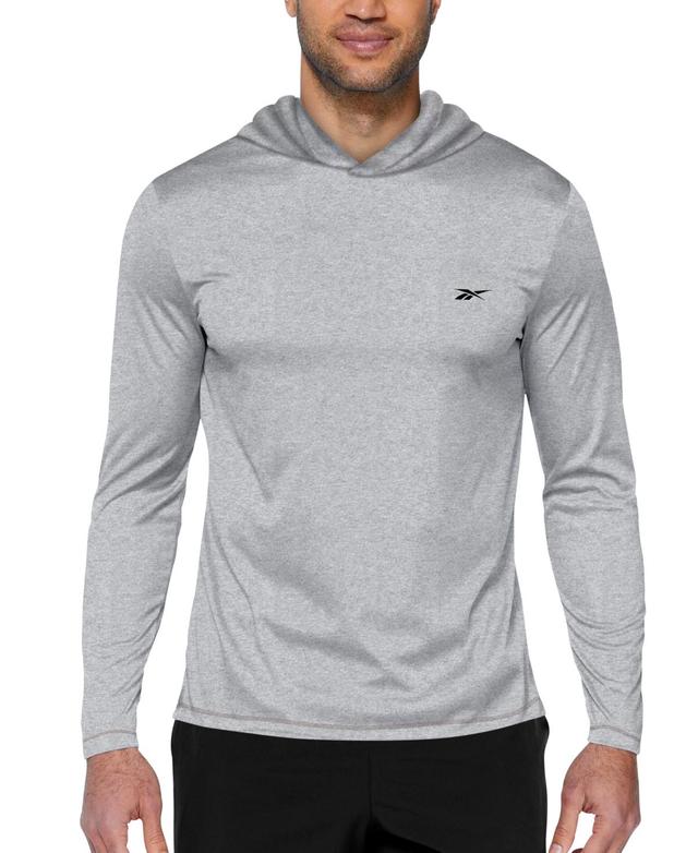 Reebok Mens Hooded Quick-Dry Logo Swim Shirt Product Image