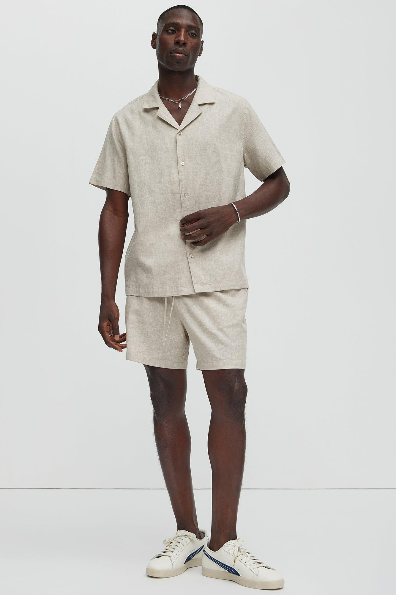 Bahamas Linen Shirt - Stone Product Image