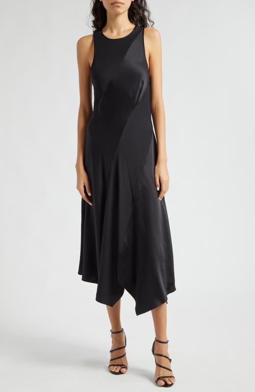 Cinq  Sept Solana Asymmetric Hem Sleeveless Silk Maxi Dress Product Image