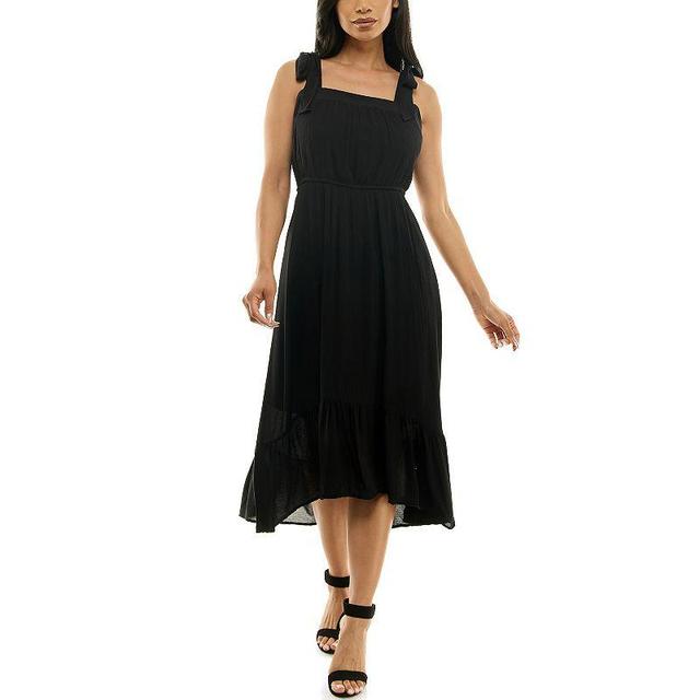 Womens Nina Leonard Hi Low Ruffle Hem Swing Dress Product Image