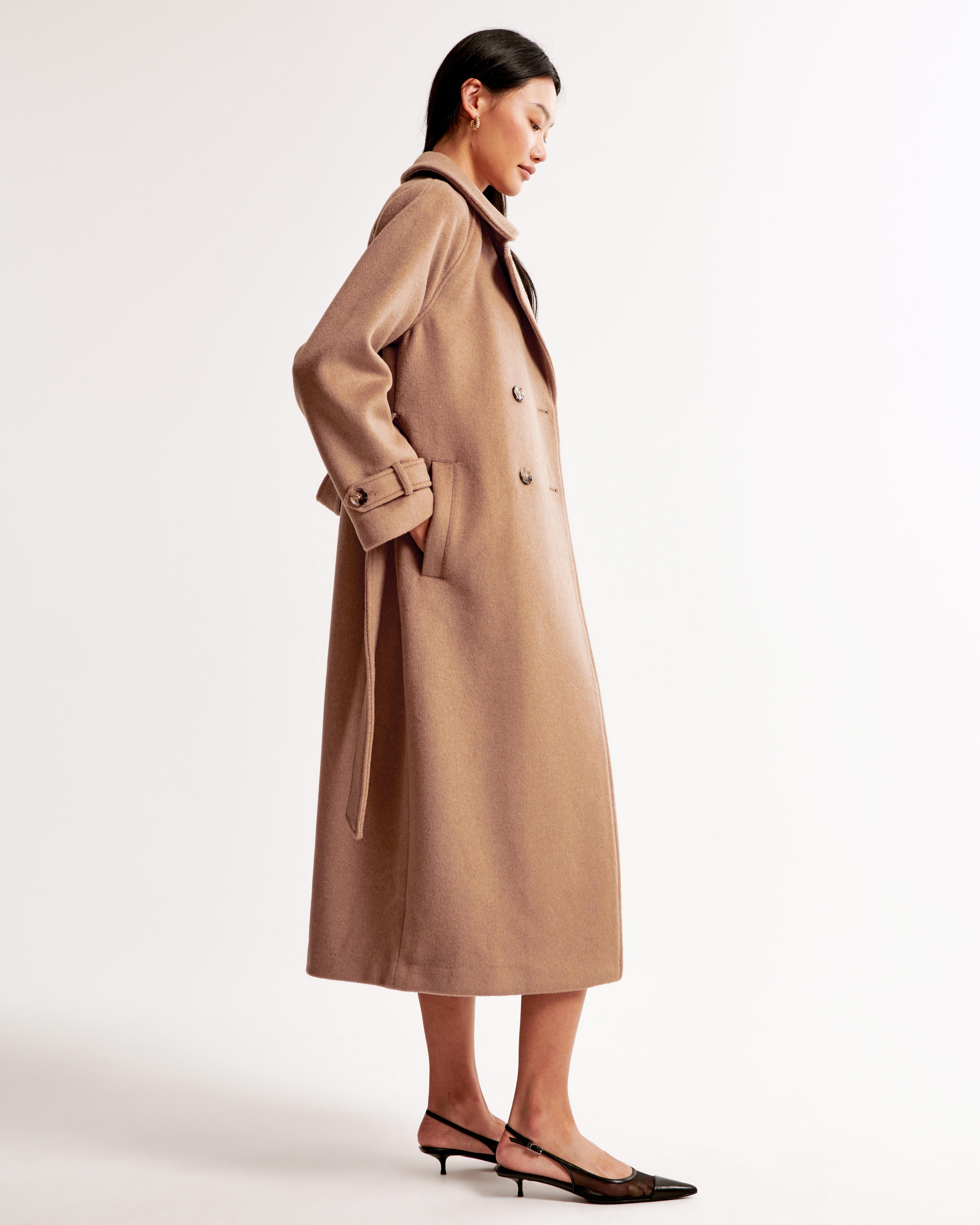 Wool-Blend Trench Coat Product Image