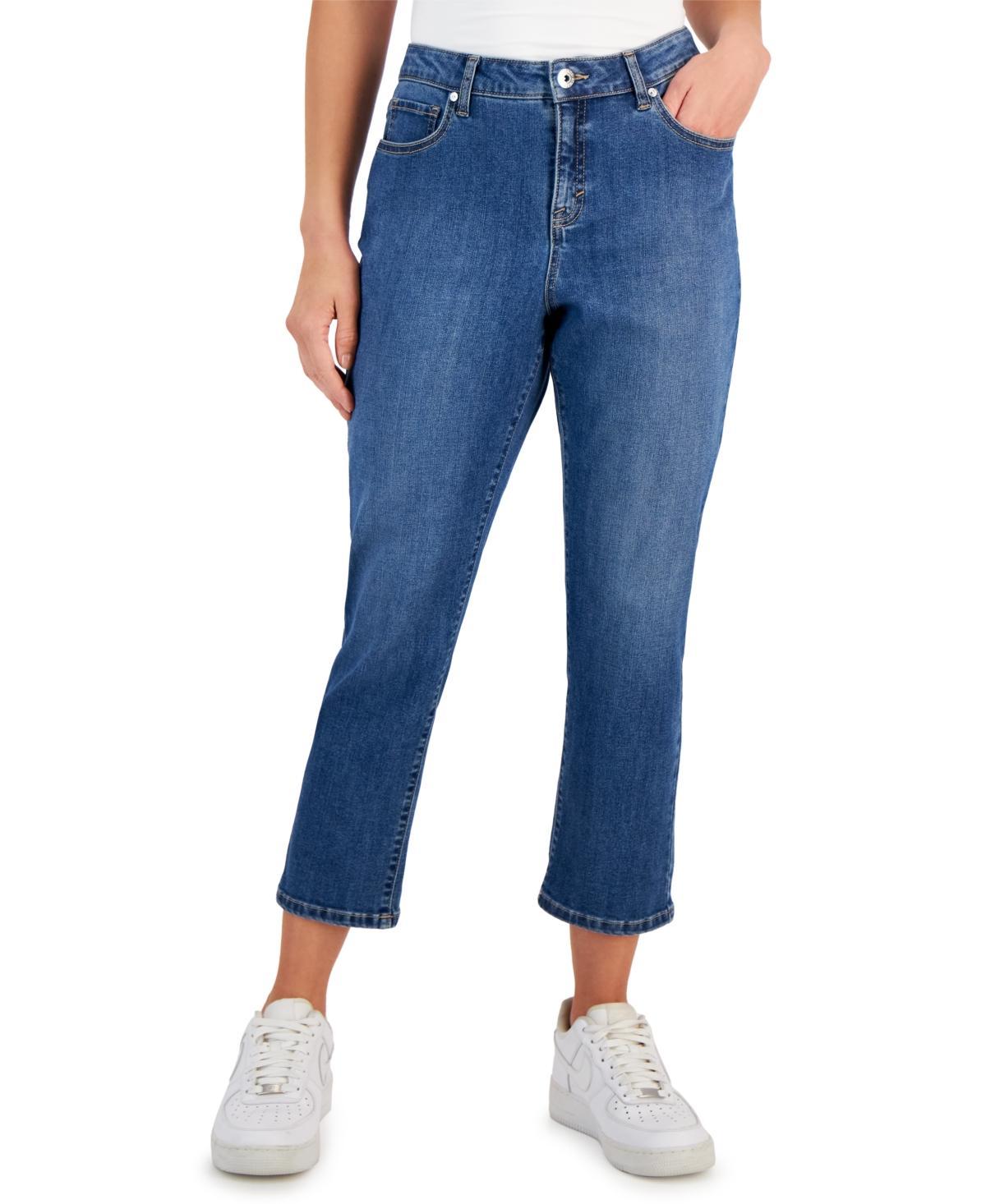 Women's Mid-Rise Curvy Capri Jeans, Created for Macy's Product Image