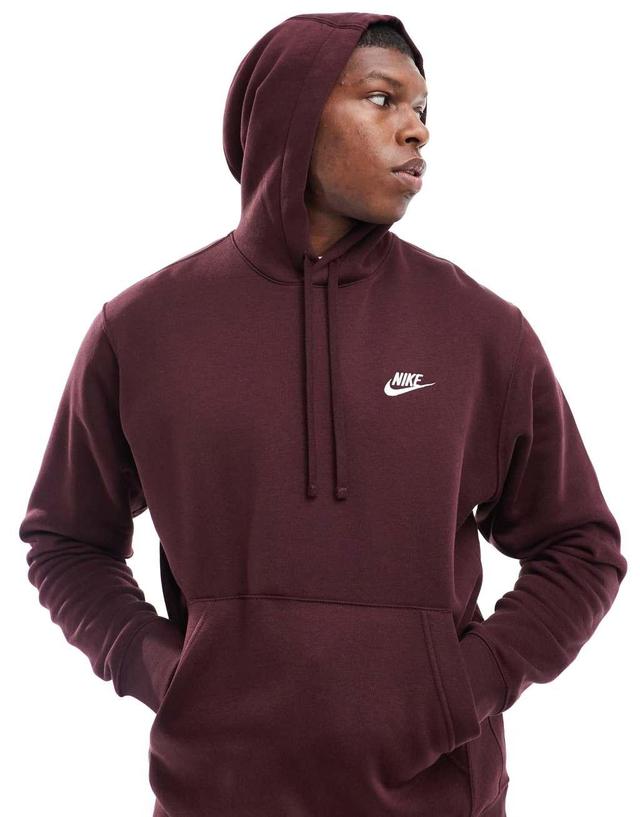 Nike Club hoodie in brown Product Image