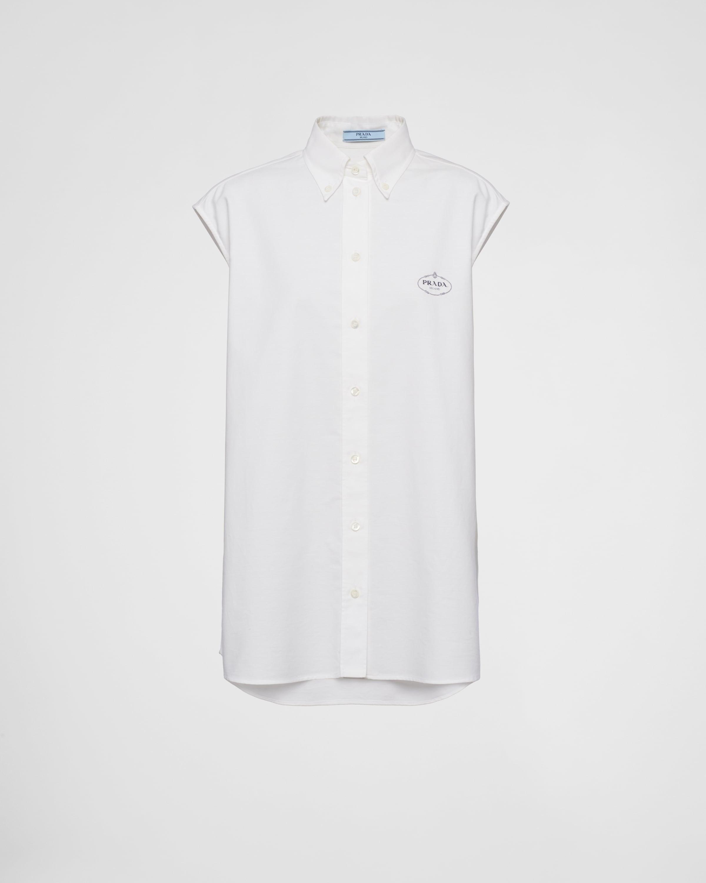 Oxford cotton sleeveless shirt product image