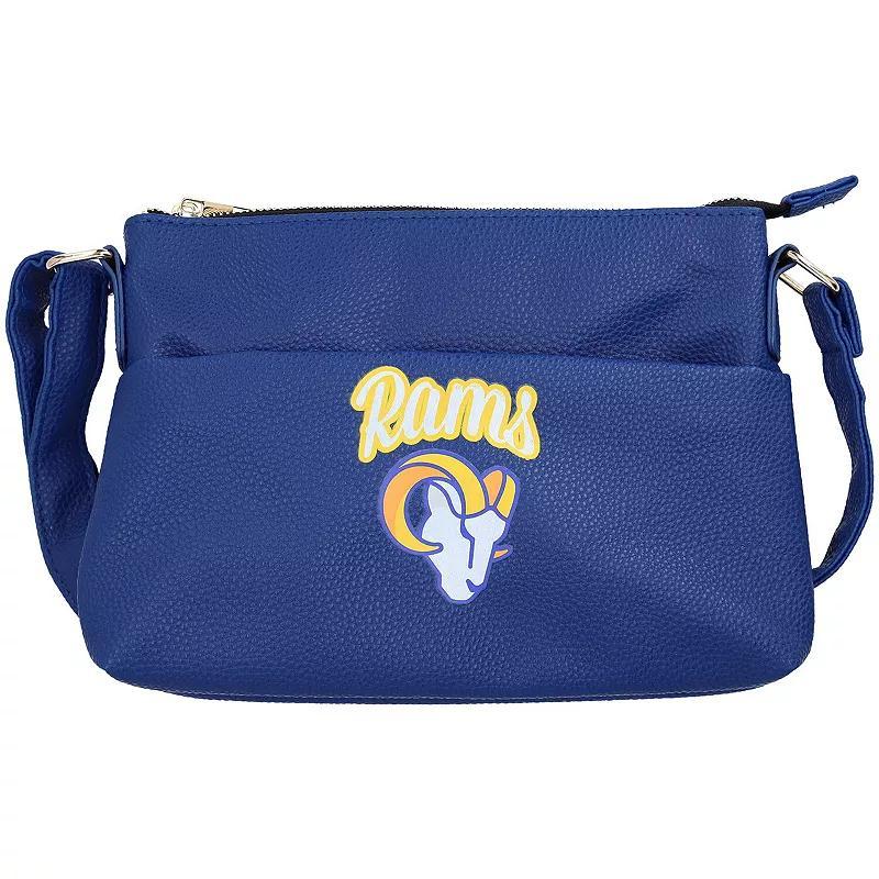 Womens FOCO Los Angeles Rams Logo Script Crossbody Handbag Product Image