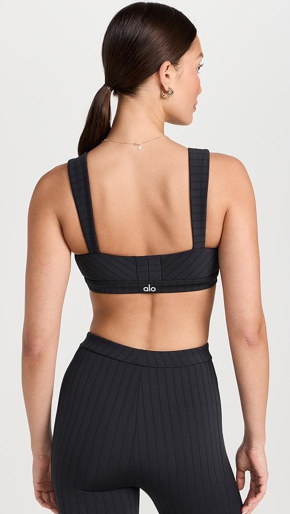 Alo Yoga Pinstripe Jacquard Bra | Shopbop Product Image