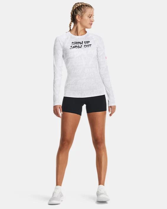 Women's HeatGear® Message Compression Long Sleeve Product Image