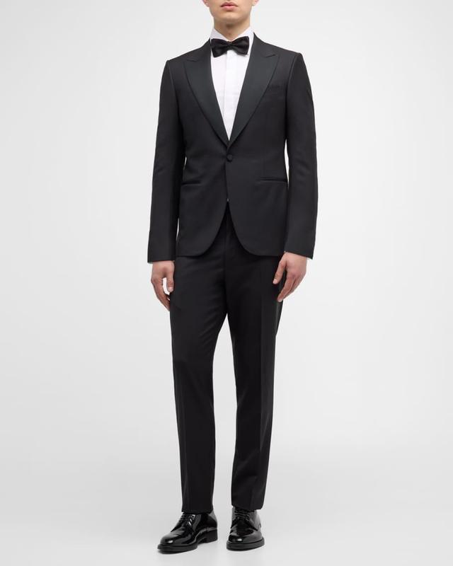 Mens Wool-Mohair Solid Tuxedo Product Image