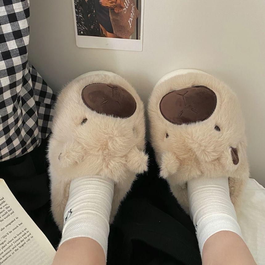 Cartoon Fluffy Home Slippers Product Image